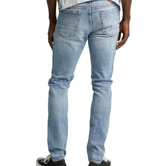 Mens Silver Jeans Low Rise Kenaston Slim Leg - Picture 2 of 9